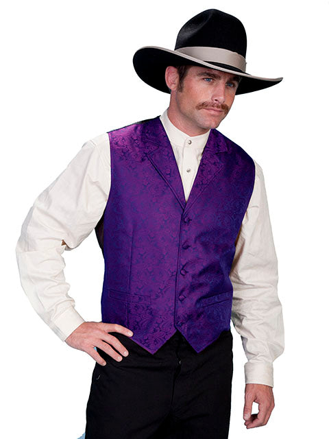 Men's Dress Western Paisley Vest Available in 9 Colors Men's Dress Western Paisley Vest Available in 9 Colors