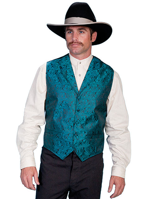Men's Dress Western Paisley Vest Available in 9 Colors Men's Dress Western Paisley Vest Available in 9 Colors