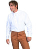 Wahmaker Men's Classic Old West Pullover Shirt with Banded Collar-RW031 - Blanche's Place