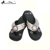 NT- S001 Montana West Concho,Collection Wedge Flip Flops By Size