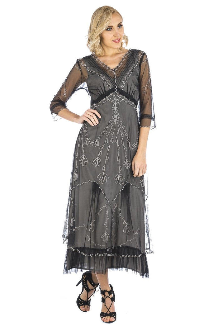 Vintage Inspired Victorian Lace Dress-CL509