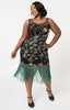 Peacock Beaded Flapper Dress-Antoinette - Blanche's Place