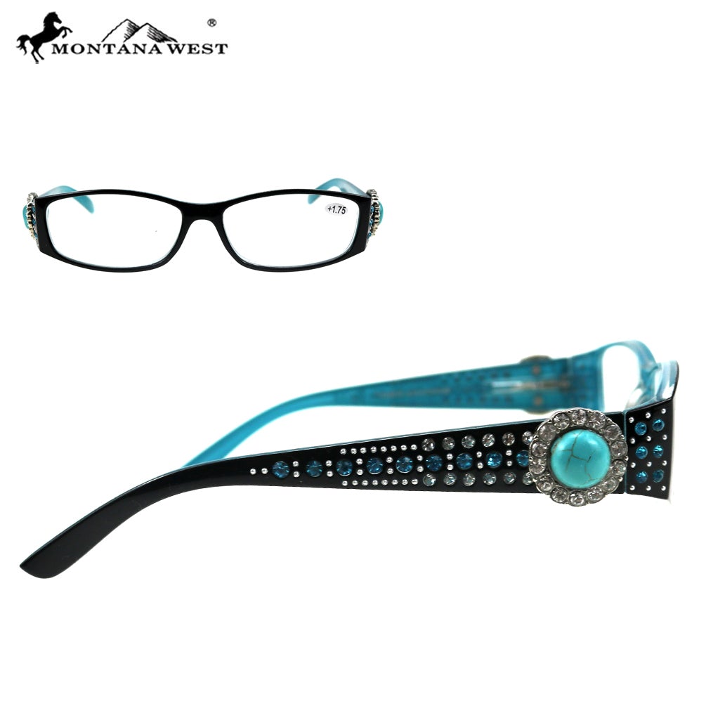 RG- 014 Montana West  Crystal Concho Collection Reading Glass