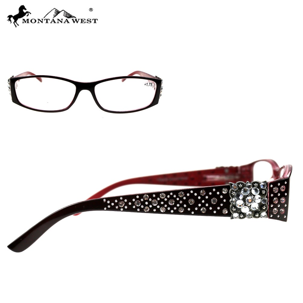 RG-016 Montana West  Crystal Concho Collection Reading Glass