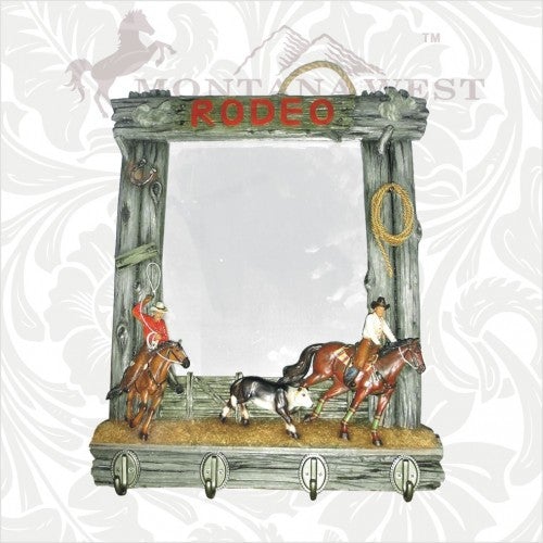 RS-MR001 Montana West Resin Western "RODEO" Wall Mirror