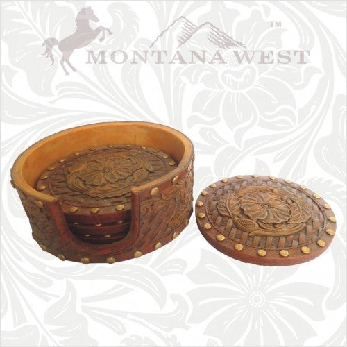 RS-OT022 Montana West Vintage Floral Round Coaster Set