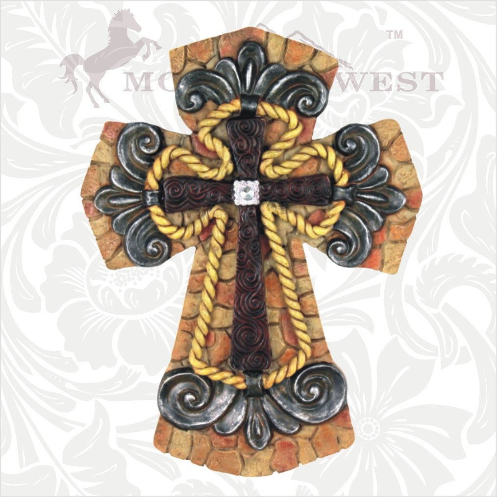 RSD-108  Montana West Western Resin Wall Cross 16"