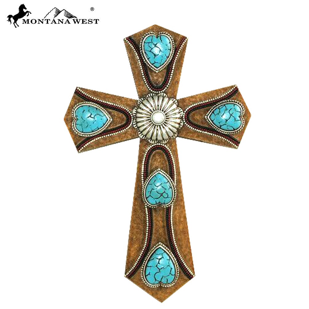 RSD-1693  Montana West Western Resin Wall Cross 11"