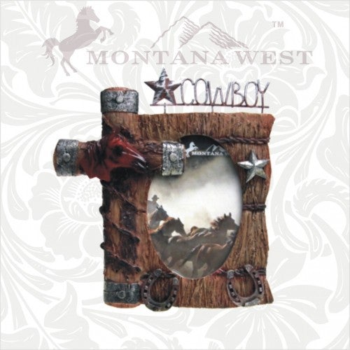 RSD-FB45 Montana West Western Cowboy Star Photo Frame