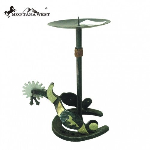 RSH-002 Montana West Western Spurs Candles Holder