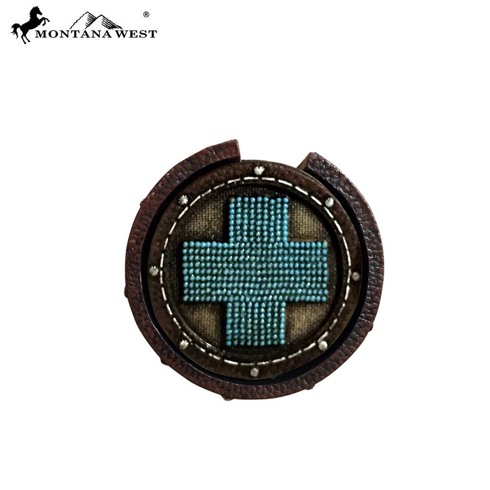 RSM-1630 Montana West Leather-look Coaster Set
