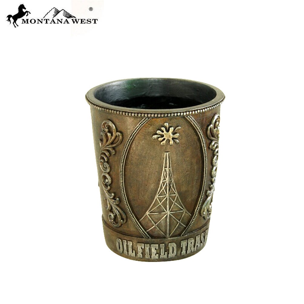 RSM-1648 Montana West Pewter "OILFIELD TRASH" Container