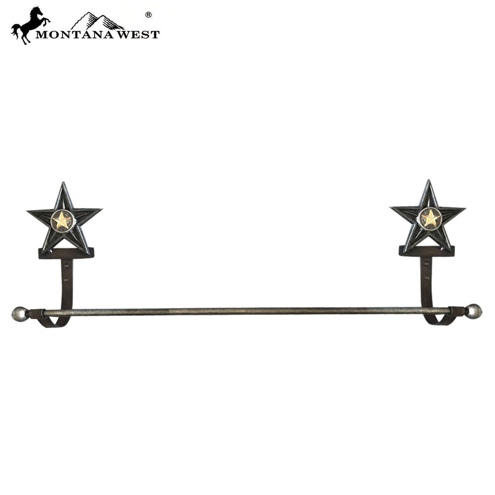 RSM-1791 Montana West Western Metal Lonestar Towel Rack