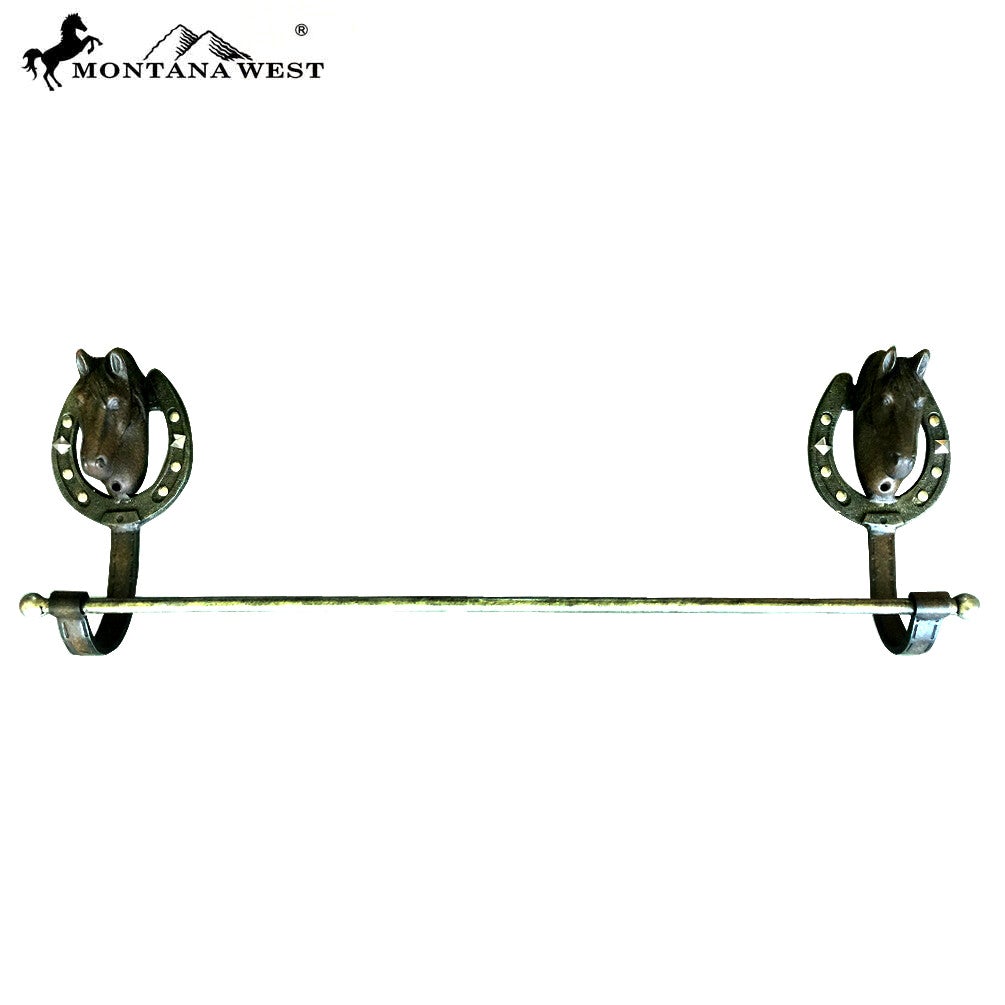 RSM-1809 Montana West Western Metal  Horse Towel Rack