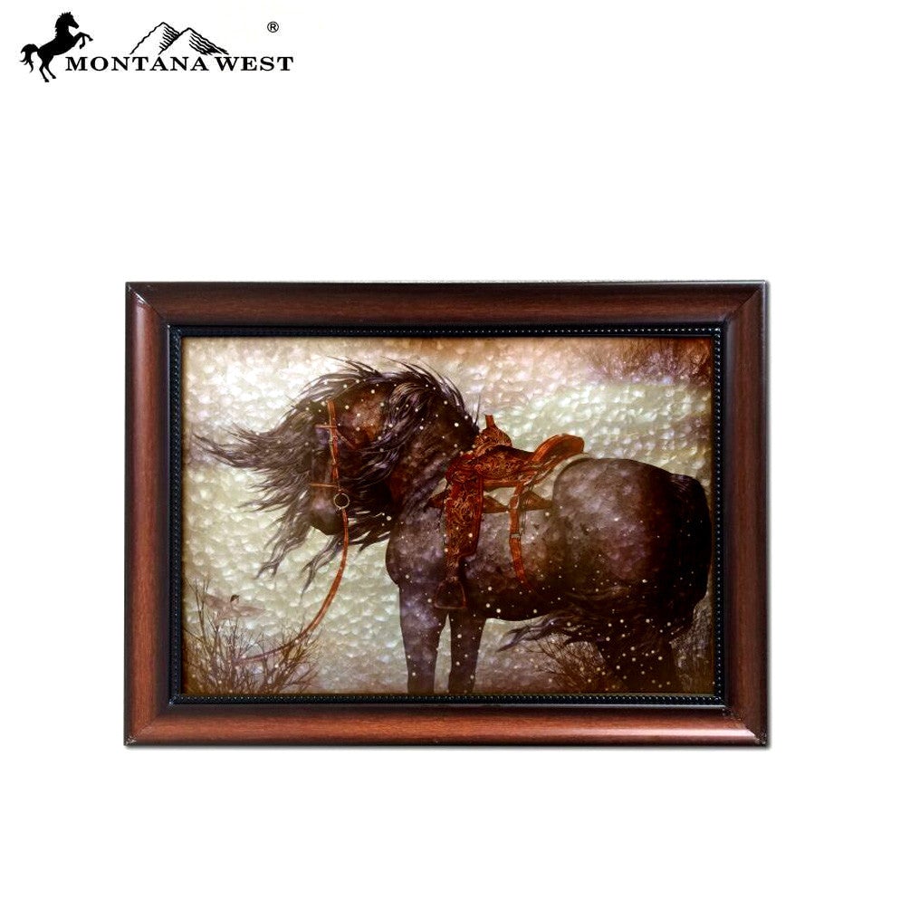 RSM-1951 Montana West Horse Art- Laurie Prindle Wall Plaque