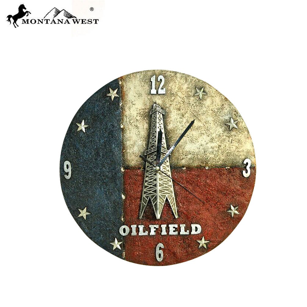 RSM-216 Montana West Texas "OILFIELD " Wall Clock