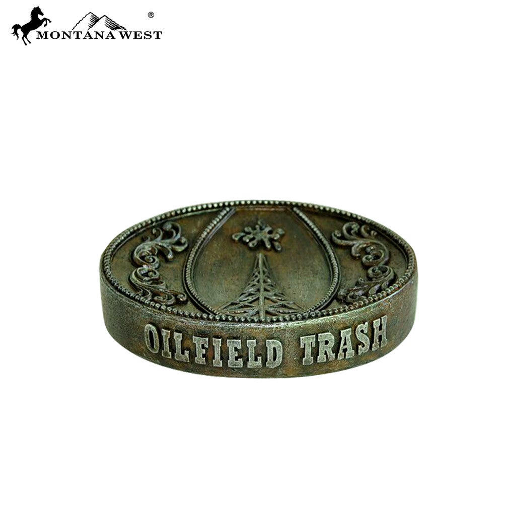 RSM-221 Montana West Bronze "OILFIELD TRASH" Soap Dish