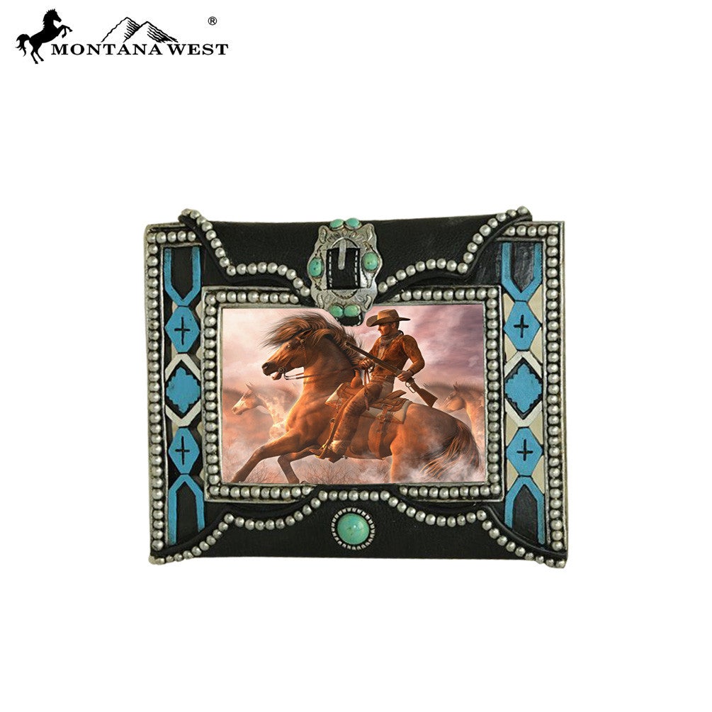 RSP-233 Montana West Black Texture Resin Photo Frame