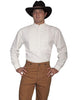 Mens Victorian Old West Dress or Wedding Shirt with Inset Bib-RW217 - Blanche's Place