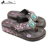 SE19-S098 Embroidered Collection Flip Flops BY CASE