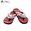 SE34-S008 Serape Thin Sole Collection Flip Flops By Size