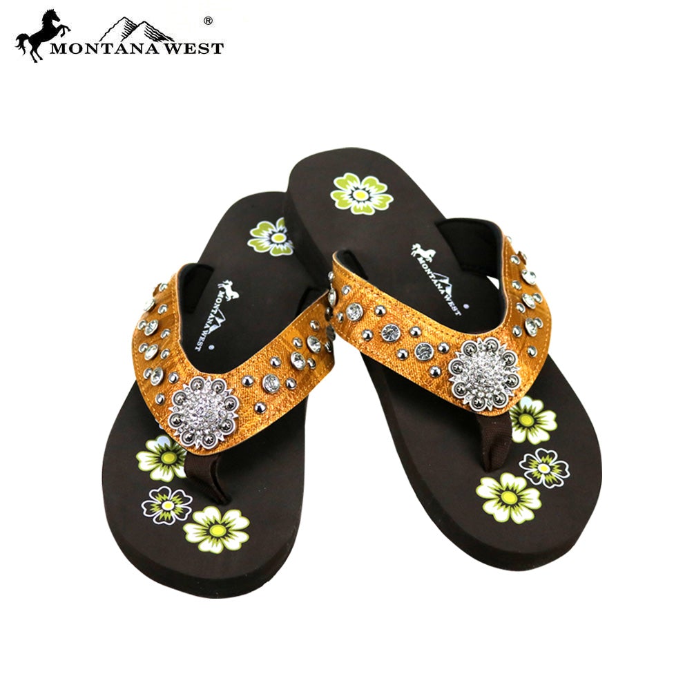 SE76-S001 Shimmer Collection Flip Flops (Thin Sole) By Case