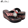 SEH05-S001 Montana West Boot Scroll Platform Flip-Flops Collection By Pair