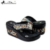 SEH07-S002 Montana West Embroidered Platform Flip-Flops Collection By Pair