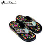 SF02-S098 Montana West Fun Novelty Embroidered Collection Flip Flops