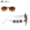 SGS-3711 Montana West Gauge Concho Collection Aviator Sunglasses By Pair
