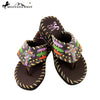 SS-S001 Embroidered Collection Flip Flops By Size