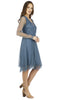Nataya sapphire blue vintage inspired knee length dress
