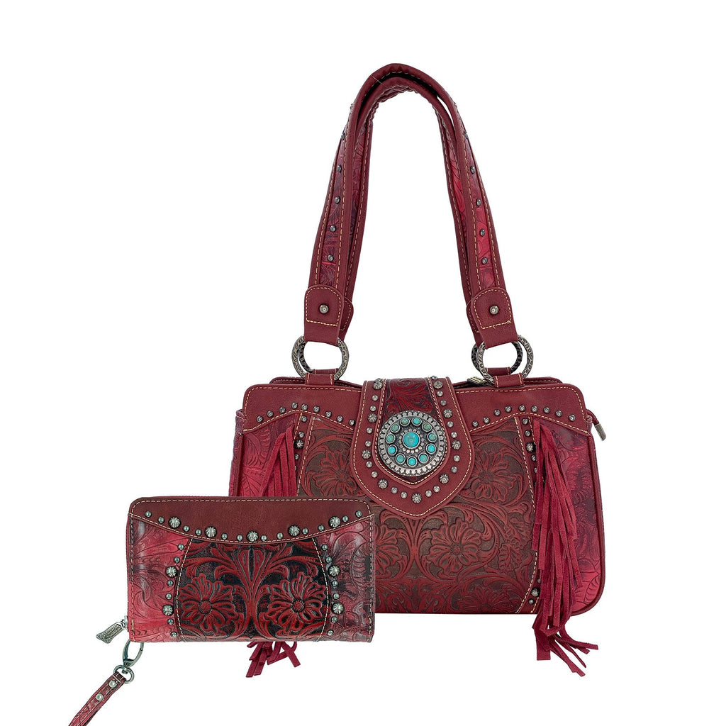 HW-TR04-8246 Trinity Ranch Handbag and Wallet - By Set