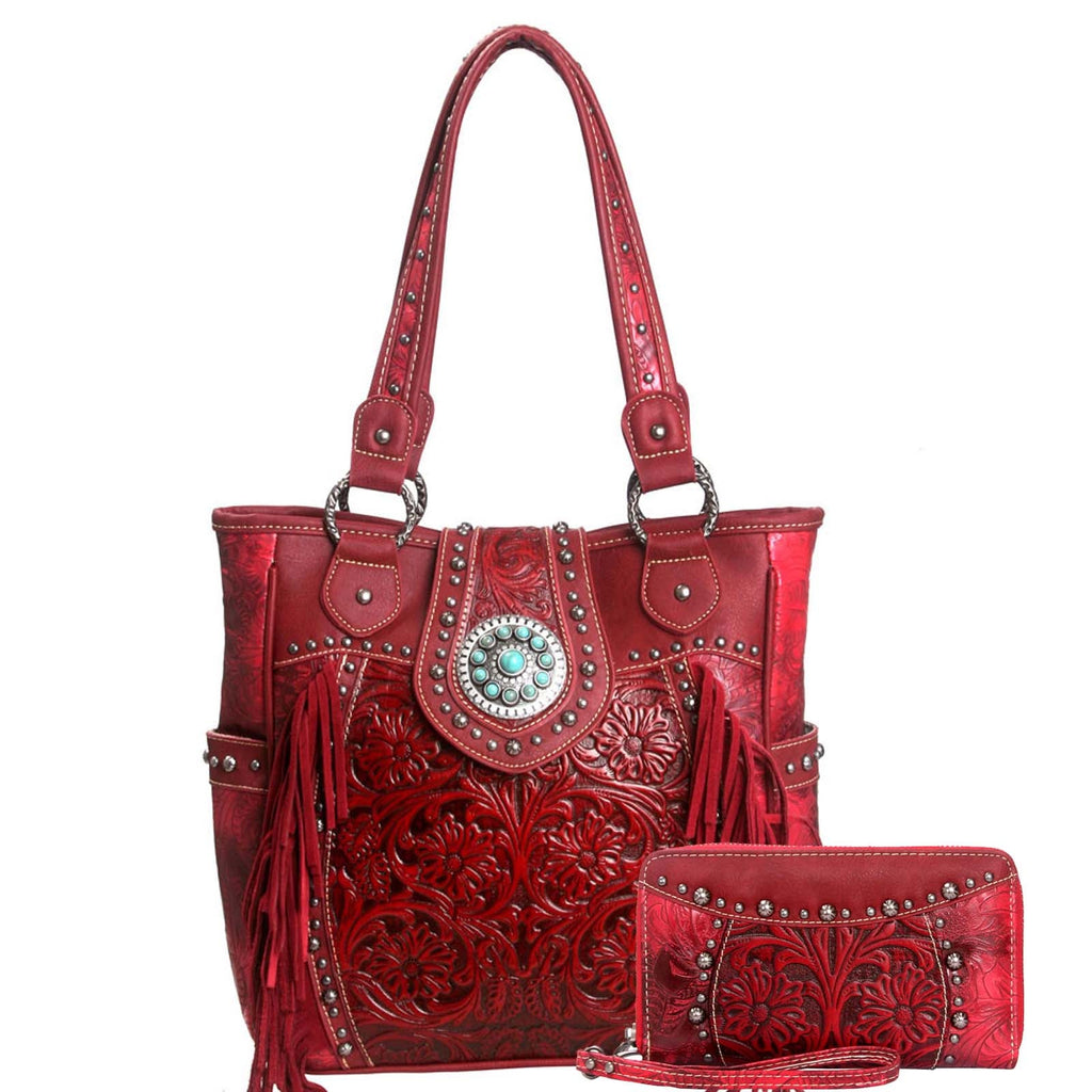 HW-TR04-8394 Trinity Ranch Handbag and Wallet - By Set