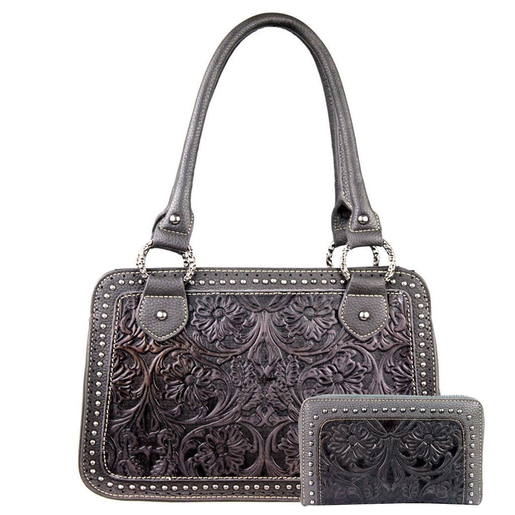 HW-TR18-8247 Trinity Ranch Handbag and Wallet - By Set