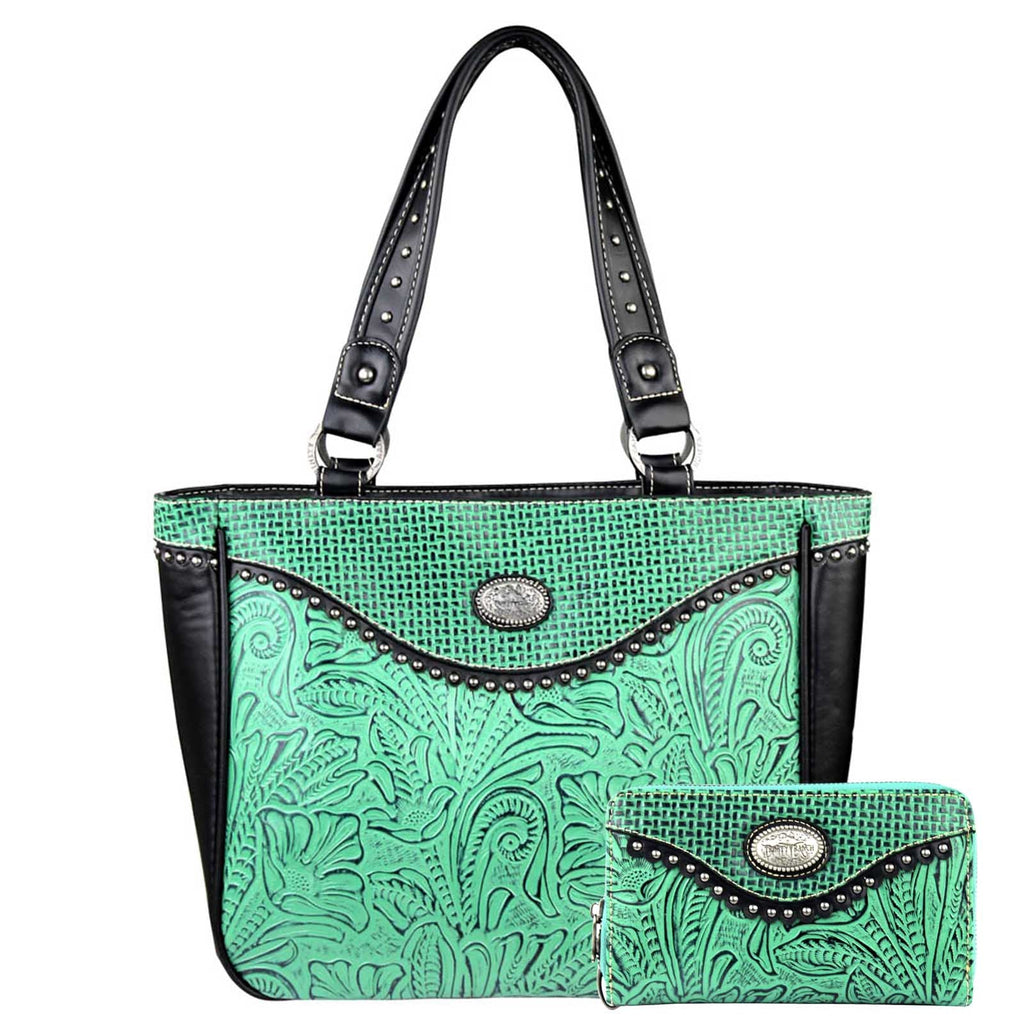 HW-TR26G-L8317 Trinity Ranch Handbag and Wallet - By Set
