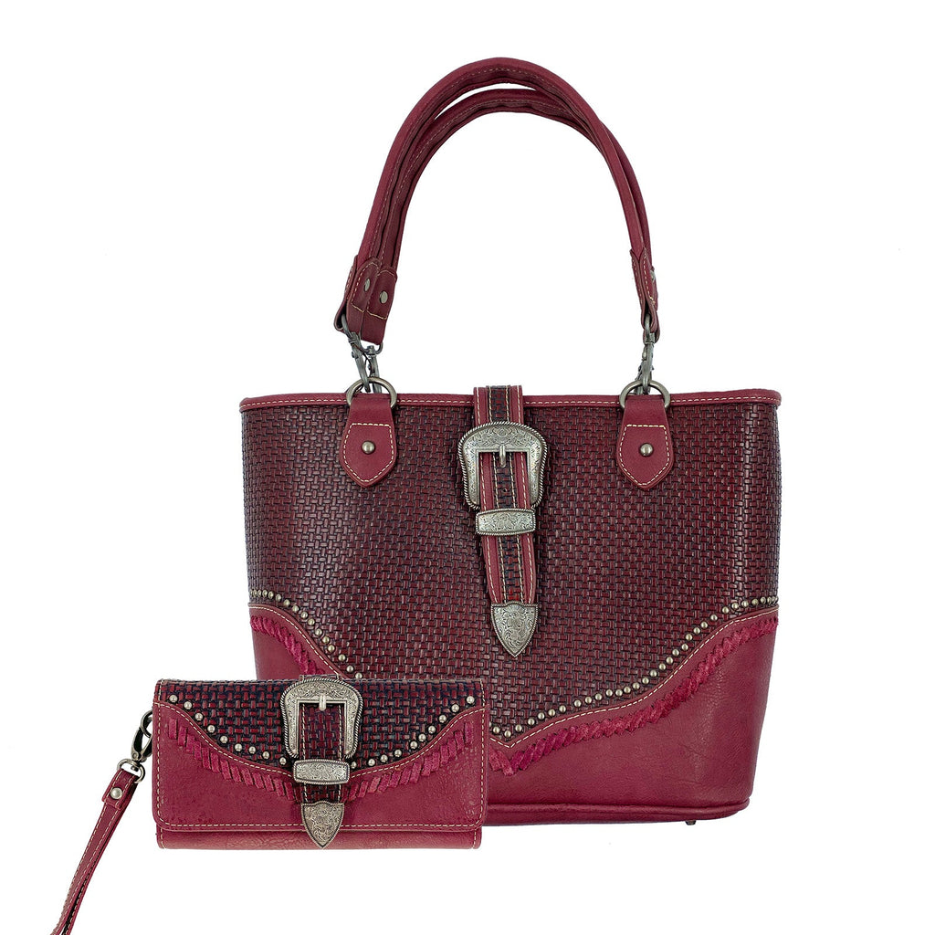 HW-TR31G-8014 Trinity Ranch Handbag and Wallet - By Set