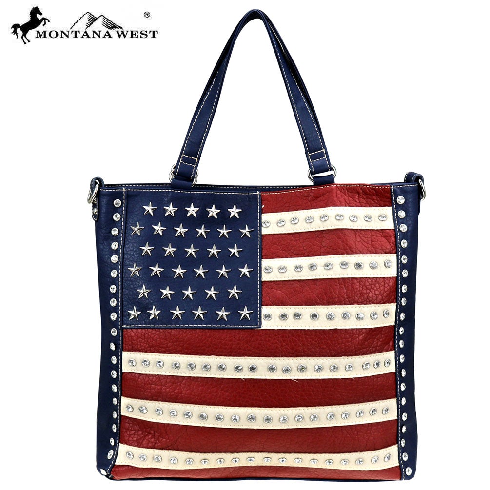 US19-8260 Montana West American Pride Collection Tote/Crossbody