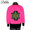 FS-605 Delila Hand Embroidered Fleece Jacket Aztec Collection