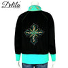FS-607 Delila Hand Embroidered Fleece Jacket Floral Medallion Collection