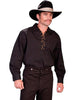 Men's Old West Frontier Style Shirt with Lace Up Front-RW021 - Blanche's Place