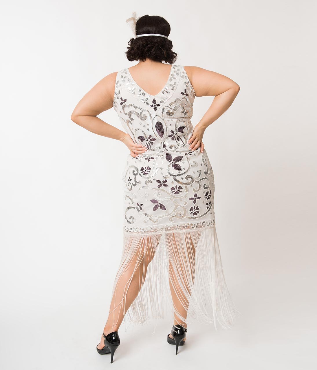 Gorgeous 1920's Beaded Flapper Dress with Long Fringe-St. Michael Gorgeous 1920's Beaded Flapper Dress with Long Fringe-St. Michael