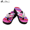 SE32-S008 Serape Wedge Collection Flip Flops BY CASE