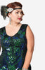 Gorgeous Unique Vintage Inspired Beaded 1920s Beaded Flapper Dress-Charvelle - Blanche's Place